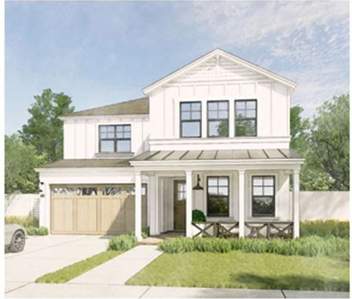 Dolphin Plan, Farmhouse exterior rendering