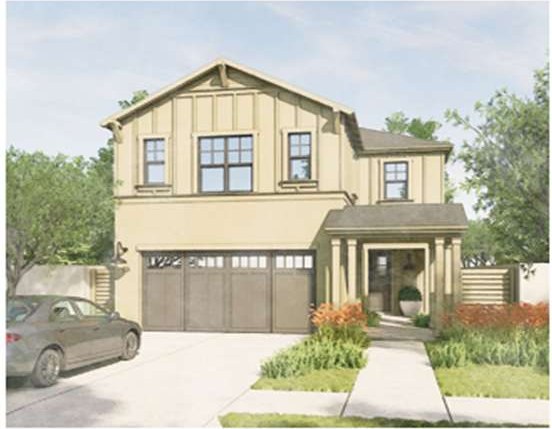 Hawk Plan, Farmhouse exterior rendering
